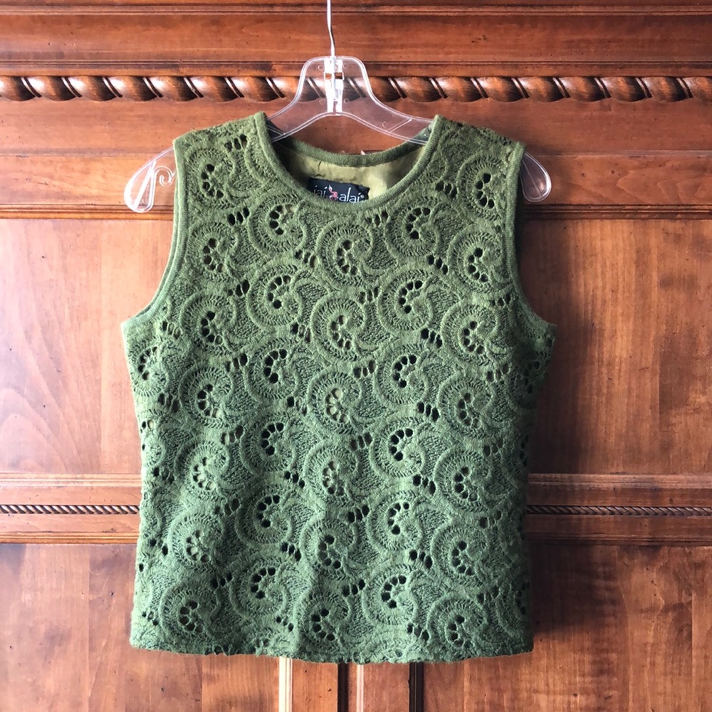 Italian-made “Jai alai” sleeveless sweater